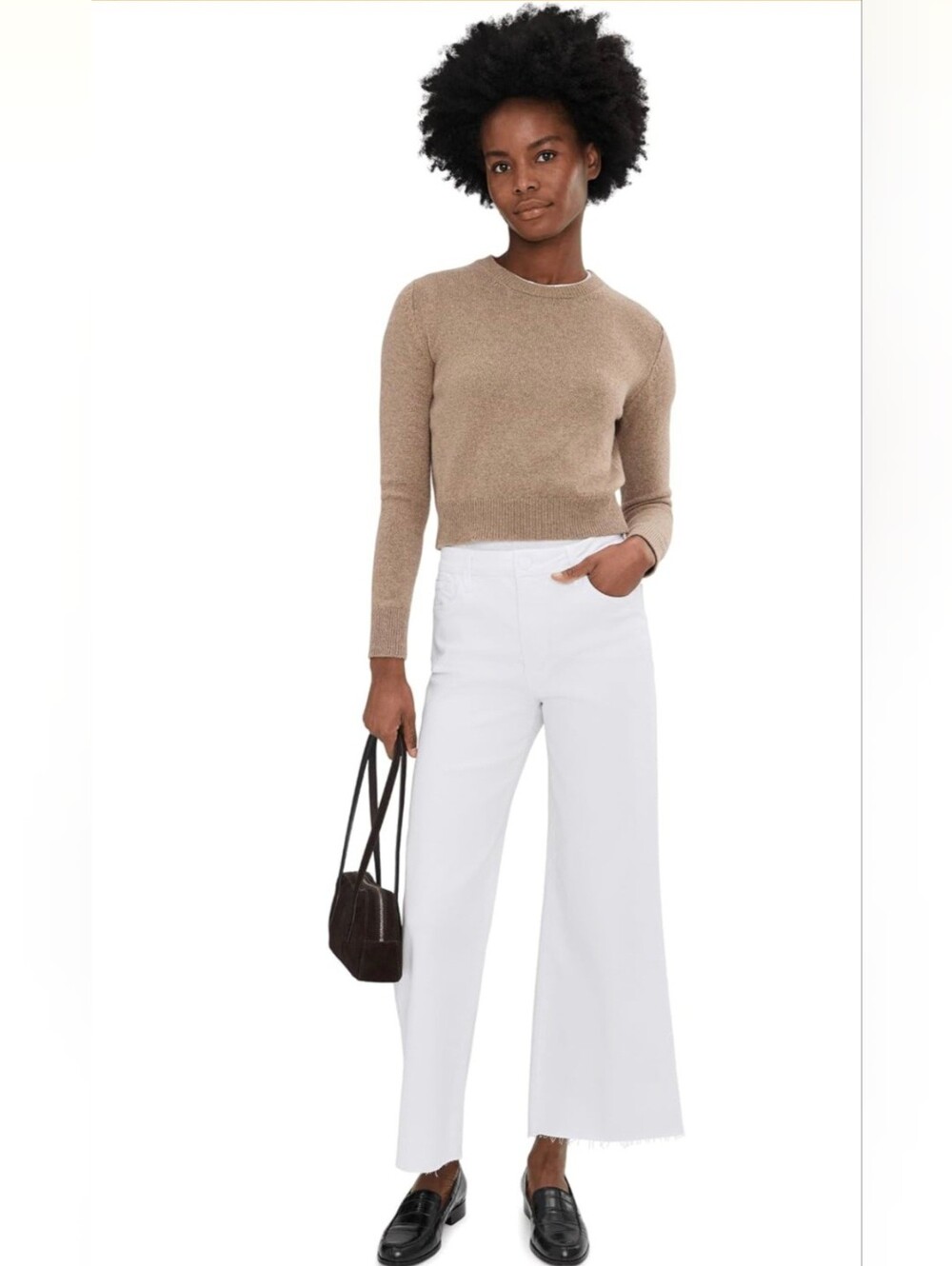 Kut from the Kloth Womens Meg High Rise White Wide-Leg Jeans Size 4. NWT